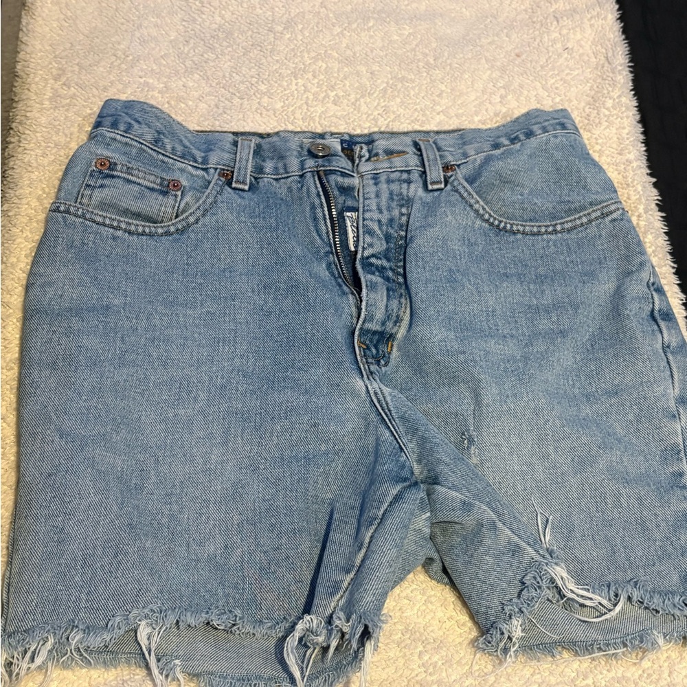 Express Light Blue Jean Shorts